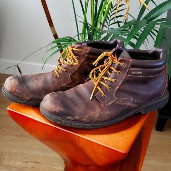 rockport men's storm surge waterproof lace up boot